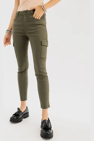 Gémo Jean cargo slim en coton stretch femme
