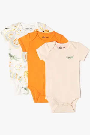 Gémo Body manches courtes encolure américaine bébé garçon (lot de 3)