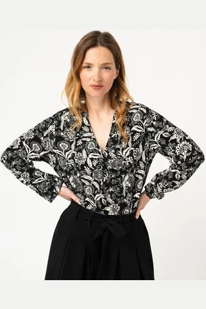 Gémo Tee-shirt à manches longues et col V en maille texturée femme
