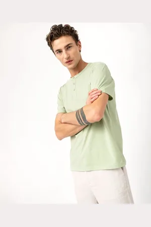 Gémo Tee-shirt manches courtes col tunisien homme