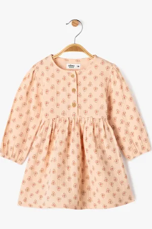 Gémo Robe en gaze de coton à motifs fleuris bébé fille
