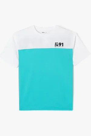 Gémo Tee-shirt de sport bicolore à manches courtes garçon