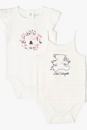 LuluCastagnette Bodies à manches courtes bébé fille (lot de 2) -