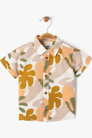 Gémo Chemise à manches courtes en coton et lin bébé garçon