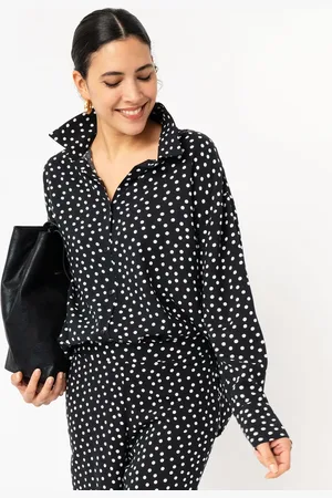Gémo Chemise manches longues fluide à pois femme