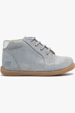 NA! Chaussures premiers pas en cuir pailleté bébé fille -