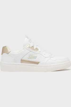 Skechers Baskets basses en matière vegan et semelle à mémoire de forme femme -