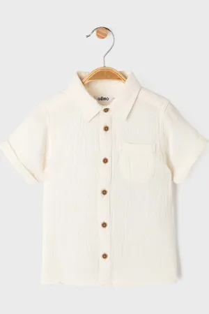 Gémo Chemise en gaze de coton à manches courtes bébé garçon