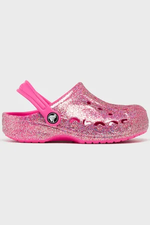 Crocs Sabots souples pailletés dessus perforé fille -