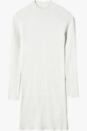 Gémo Robe moulante pailletée en maille côtelée fille