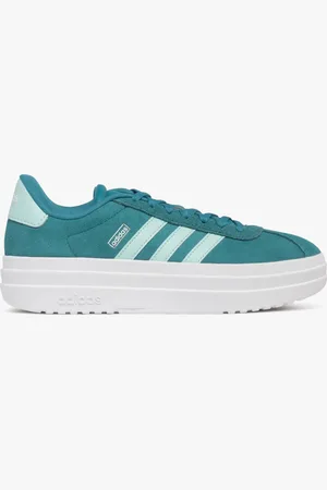 adidas Baskets en cuir VL Court bold avec semelle plateforme femme -