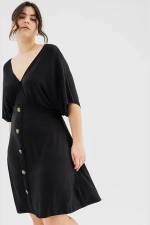 Gémo Robe en maille fluide et extensible col cache-cœur femme grande taille