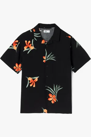 Gémo Chemise à manches courtes imprimée en viscose garçon