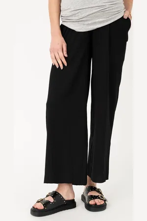 Gémo Pantalon de grossesse en maille froissée à taille smockée