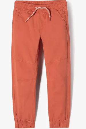Gémo Pantalon garçon en toile avec taille et chevilles élastiquées