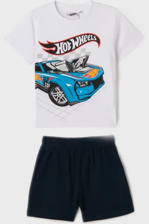 Hot Wheels Pyjashort en coton imprimé garçon - HotWheels