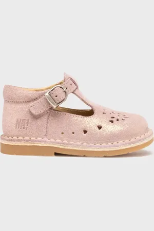 NA! Chaussures babies en cuir pailleté à boucle bébé fille