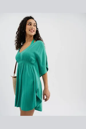 Gémo Robe de plage à rayures pailletées et dos brodé femme