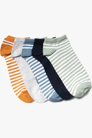 Gémo Chaussettes ultra courtes rayées garçon (lot de 5)