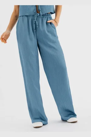 Gémo Pantalon large et fluide en satin froissé femme
