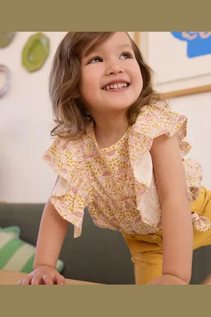Gémo Tee-shirt manches courtes imprimé à volants bébé fille - LuluCastagnette