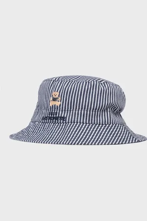 LuluCastagnette Chapeau bob réversible uni/rayé bébé -