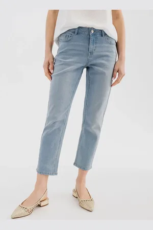 Gémo Pantacourt en jean stretch coupe slim femme