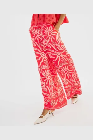 Gémo Pantalon large et fluide en viscose imprimée femme