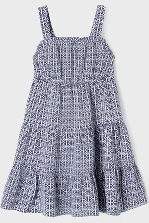 Gémo Robe imprimée à bretelles avec volants fille