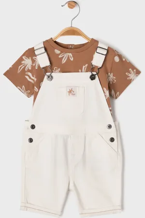 Gémo Ensemble 2 pièces bébé garçon salopette et tee-shirt