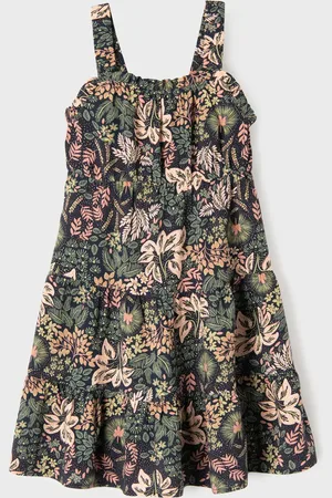 Gémo Robe imprimée à bretelles avec volants fille