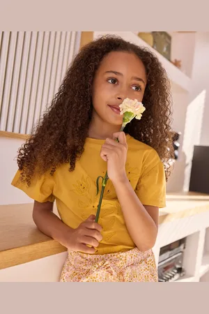 Gémo Tee-shirt à manches courtes froncées avec motif fille - LuluCastagnette