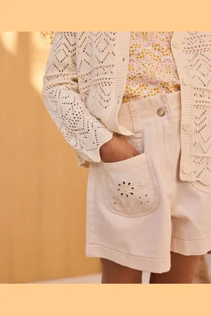 Gémo Short en toile avec poches brodées fille - LuluCastagnette