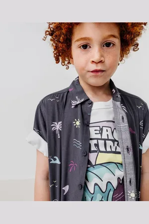 Gémo Chemise manches courtes à motifs estivaux garçon