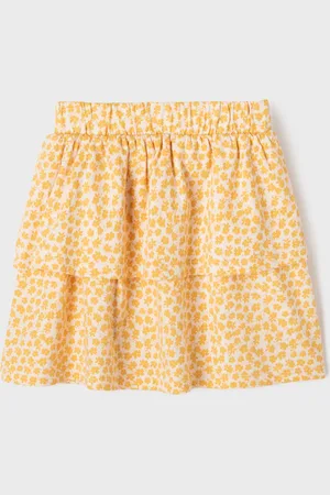 Gémo Jupe en maille à volant et taille élastique fille
