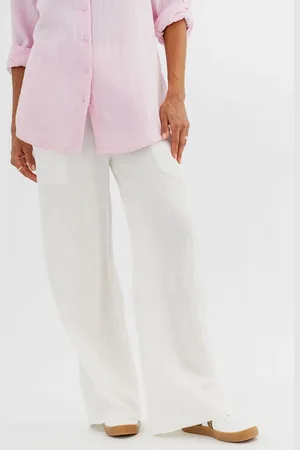 Gémo Pantalon large en gaze de coton femme