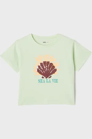 Gémo Tee-shirt manches courtes avec motif en sequins réversibles fille