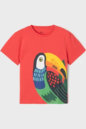Gémo Tee-shirt manches courtes avec motif exotique garçon