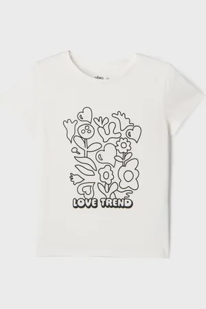 Gémo Tee-shirt manches courtes avec motif positif fille