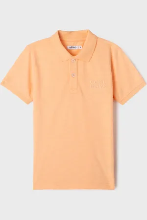 Gémo Polo à manches courtes en coton flammé garçon