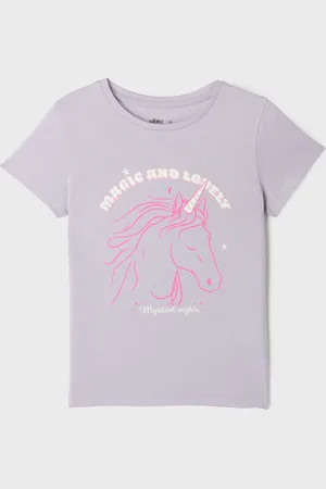 Gémo Tee-shirt manches courtes avec motif positif fille