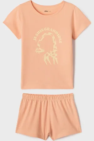 Gémo Pyjashort en jersey de coton imprimé fille