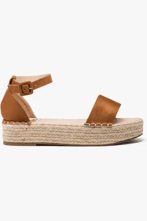 Gémo Sandales femme compensées en corde avec talon fermé