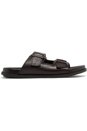 Gémo Mules homme avec larges brides en cuir et à boucle - Taneo