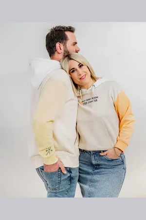 Gémo Sweat à capuche multicolores avec message amour mixte - Gémo X Maëva