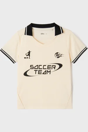 Gémo Tee-shirt manches courtes en maille style maillot de foot garçon