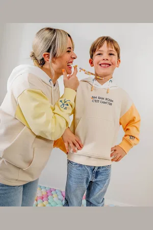 Gémo Sweat à capuche en maille bouclette mixte enfant - Gémo x Maëva