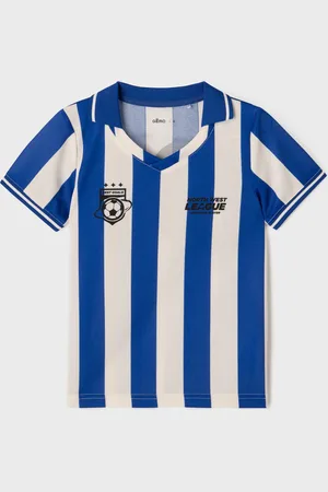 Gémo Tee-shirt manches courtes en maille style maillot de foot garçon