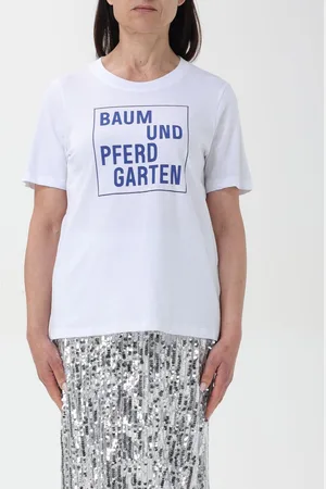 Baum und Pferdgarten T-Shirt Femme couleur