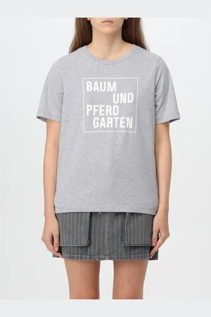 Baum und Pferdgarten T-Shirt Femme couleur